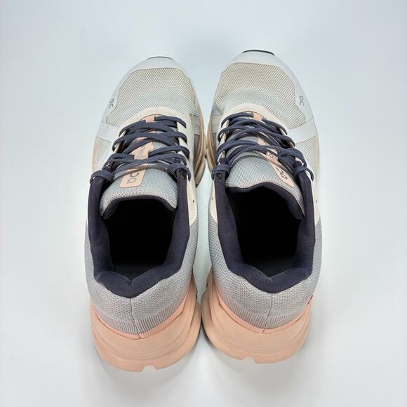 On Cloudrunner Gray Peach Athletic Lace Up Running Shoes 46.98078 Women's Sz 9.5 - Picture 6 of 12